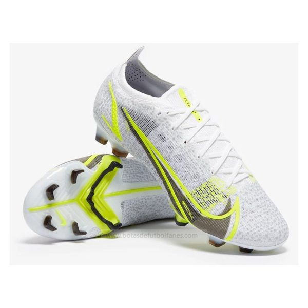 Nike Mercurial Vapor XIV Elite FG Plata Safari Blanco Negro Plata Neon